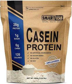 img 4 attached to 🥛 Premium Unflavored Micellar Casein Protein Powder - 1000g / 2.2lbs | Cold Processed, Gluten-Free, Soy-Free, Non-GMO, Zero Carb | Made in USA | Ideal for Keto & Natural BCAAs