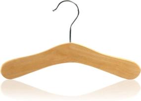 img 3 attached to 👶 Pack of 12 Wooden Nursery Hangers for Toddlers and Babies - Size 9.8 inch with Swivel Hook by HANGERWORLD