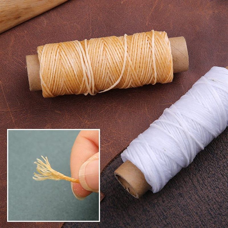 BUTUZE 330 Yards Leather Sewing Waxed Thread - 150D 33 Yards Per Spool  Stitching Thread for Leather Craft DIY,Bookbinding,Shoe Repairing,Leather