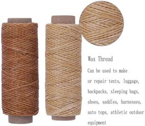 img 2 attached to ✂️ BUTUZE 660 Yards Leather Sewing Waxed Thread - 150D 55Yards Per Spool for Leather Craft DIY, Bookbinding, Shoe Repair, and Leather Sewing