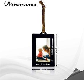 img 2 attached to 🖼️ Enhance Your Décor with Klikel Hanging Picture Frame Ornaments - Set of 8 2x3 Hanging Photo Frame