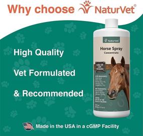 img 1 attached to 🐎 NaturVet Natural Horse Spray: Pleasant Herbal Fragrance with Citronella, Rosemary & Cedar Oil | Coat, Legs, Shoulders & Neck Use