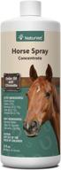 🐎 naturvet natural horse spray: pleasant herbal fragrance with citronella, rosemary & cedar oil | coat, legs, shoulders & neck use logo