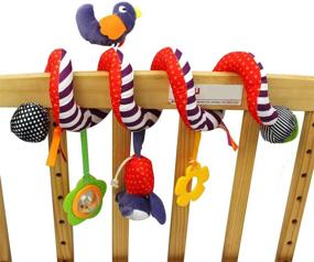 img 3 attached to 🐦 BIRD Infant Spiral Rattles Toy for Kids - FOREAST Hanging Crib, Stroller, and Car Seat Accessory