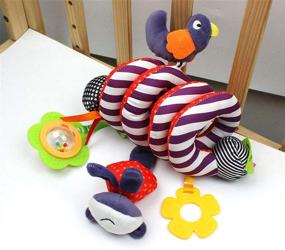 img 2 attached to 🐦 BIRD Infant Spiral Rattles Toy for Kids - FOREAST Hanging Crib, Stroller, and Car Seat Accessory