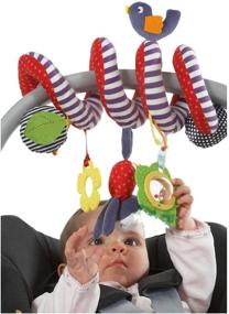 img 4 attached to 🐦 BIRD Infant Spiral Rattles Toy for Kids - FOREAST Hanging Crib, Stroller, and Car Seat Accessory