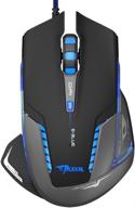 🖱️ e-blue mazer ii ems600 2500 dpi optical usb wired gaming mouse with blue led - caps plus ems600bkaa-nu logo