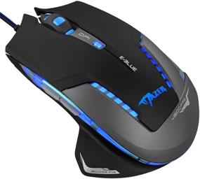 img 3 attached to 🖱️ E-Blue Mazer II EMS600 2500 DPI Optical USB Wired Gaming Mouse with Blue LED - Caps Plus EMS600BKAA-NU