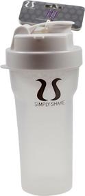 img 3 attached to Conveniently Shake & Serve: 500 ML/18 oz White Bottle, 1-Pack