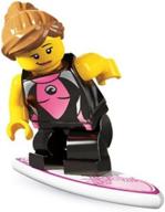 🏄 lego collectible minifigure surfer girl: ride the waves of fun! логотип