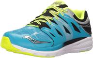 little girls' saucony zealot 👧 running shoes in purple for athletics logo