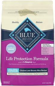 img 4 attached to 🐶 Ultimate Nutrition for Aging Small Breed Dogs: Blue Buffalo Life Protection Formula Chicken & Brown Rice Dry Dog Food