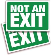 not an exit signs stickers logo