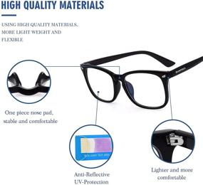 img 2 attached to Blue Light Blocking Glasses - 2 Pack Computer/Gaming/TV/Phones Glasses For Women/Men