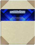 📜 100 natural parchment 60# text (24# bond) paper sheets - standard letter & flyer size (8.5 x 11 inches) - vintage colored old parchment semblance, ideal for crafts & invitations logo