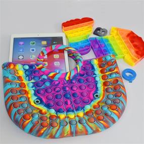 img 1 attached to 👜 New Fidgets Pop Bag: A Fun and Functional Pop Bubble Sensory Toy Handbag for Stress Relief - Ideal Gift for Girls, Women, and Kids!