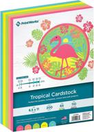 printworks tropical cardstock assorted colors logo