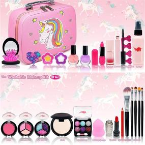 img 3 attached to 💄 Washable Makeup Toys for Girls - Kids' Beauty Products