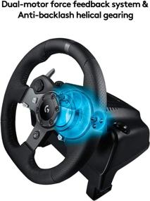 img 1 attached to 🕹️ Logitech G920 Driving Force Racing Wheel and Floor Pedals with Real Force Feedback, Stainless Steel Paddle Shifters, Leather Steering Wheel Cover for Xbox Series X/S, Xbox One, PC, Mac - Black