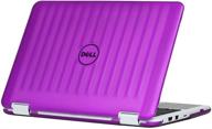 💜 purple ipearl mcover hard shell case for new 2016 11.6" dell inspiron 11 3168/3169 2-in-1 (model p25t) convertible laptop – high-quality protection! logo