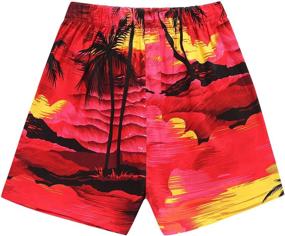 img 1 attached to Hawaiian Aloha Shorts Cabana Sunset Boys' Clothing