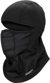 img 4 attached to ❄️ Water Resistant & Windproof Balaclava Ski Mask for Winter Cold Weather - Thermal Face Mask for Men & Women - Ideal for Skiing, Snowboarding & Motorcycle Riding in Black