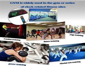 img 1 attached to 🕒 Efficient GAN XIN 1'' 6-Digit LED Interval Timer: Countdown/Up Clock and Remote Control for TABATA/FGB, GYM BOXING, EMOM, HIIT, MMA