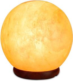 img 1 attached to 💡 Enhance Your Space with Salacia Himalayan Pink Sphere-Shaped Salt Lamp Light: Adjustable Dimmer Included