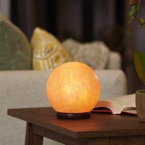 img 3 attached to 💡 Enhance Your Space with Salacia Himalayan Pink Sphere-Shaped Salt Lamp Light: Adjustable Dimmer Included