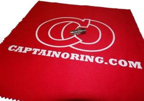 img 3 attached to 🔒 O-Ring Paintball Air Tank Fill Nipple - Captain Edition [Includes Bonus CO Microfiber Cloth]