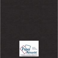 📦 black chipboard 12x12, 1x heavy 50pt - accent design paper accents, 25 piece logo