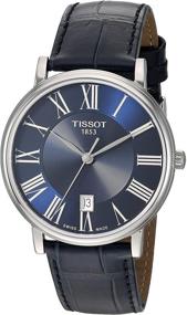 img 3 attached to ⌚ Часы Tissot Carson из нержавеющей стали, голубые T1224101604300 - Неотъемлемый аксессуар для взрослых, универсальный.