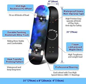 img 3 attached to Phoeros Complete Skateboards: The Ideal Choice for Beginner Skaters