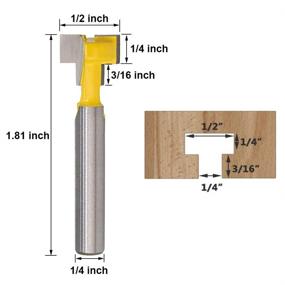 img 2 attached to Bestgle T Slot Slotting Milling Woodworking