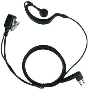 img 4 attached to 🎧 Klykon 2 Pin G Shape Clip-Ear Earpiece Headset for Motorola Radios - Compatible with Cp200, Cls1110, Cls1410 Walkie Talkies