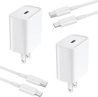 🔌 [apple mfi certified] iphone fast charger set - tynokun 2 pack 20w usb c power delivery rapid wall charger travel plug along with 2 pack 6ft type c to lightning quick charge sync cord for iphone/ipad/airpods pro logo