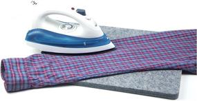 img 1 attached to 🔥 Convenient Portable Wool Mat for Ironing Anywhere | Ironing Board Replacement 11.5" x 14.5
