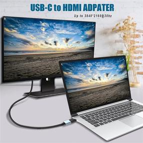 img 3 attached to Адаптер USB C к HDMI совместимый с Thunderbolt 3 от Benfei - для MacBook Pro 2019/2018/2017, MacBook Air/iPad Pro 2018, Samsung Galaxy S10/S9 и других устройств