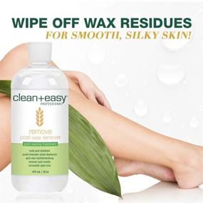 img 3 attached to 🧴 After Wax Remover for Skin - Clean & Easy with Wheat Germ Oil, 16 oz, Post Waxing Cleanser