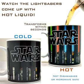 img 2 attached to 🔥 Breathtaking Change with Heat: Benair USA Star Wars Mug Unveiling Lightsabers (12 oz) - Handle with Care