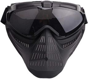 img 4 attached to JFFCESTORE Tactical Airsoft Full Face Mask for Halloween Cosplay Costume - Protective Gear