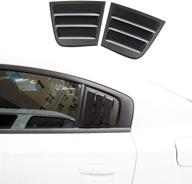 🚗 crosselec side window louvers air vent scoop shades cover blinds in black for dodge charger 2011-2021 logo