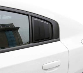 img 3 attached to 🚗 Кросслик боковые жалюзи воздушного вентиляционного устройства крышки в черном цвете для Dodge Charger 2011-2021