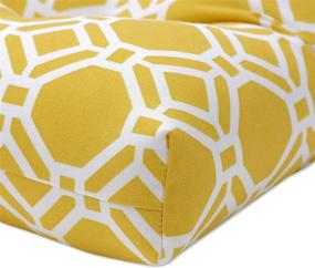 img 3 attached to 🌞 Подушки для кресла Pillow Perfect Rossmere Sunshine на открытом воздухе/в помещении, желтые, 17"x17.5", набор из 2 штук