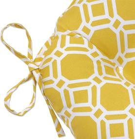 img 2 attached to 🌞 Подушки для кресла Pillow Perfect Rossmere Sunshine на открытом воздухе/в помещении, желтые, 17"x17.5", набор из 2 штук