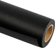 🎨 ruspepa black kraft paper roll - 24 inch x 100 ft - versatile recyclable paper for crafts, art, wrapping, packaging, shipping & more logo