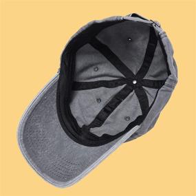 img 1 attached to Owmido Solid Color Baseball Cap: Retro Washed Cotton Cap, Adjustable Unisex Dad's Hat - Available in 1pcs, 3pcs, or 6pcs