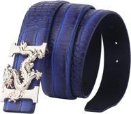 alligator pattern leather men's accessories: explore alaka's stylish belts! logo