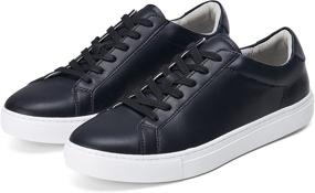 img 4 attached to 🍃 Vegetarian Leather Men's Classic Sneakers - Voet Shoes