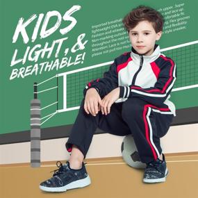 img 2 attached to Stylish and Comfortable: Hawkwell Breathable Camouflage Lace Up Running Girls' Shoes